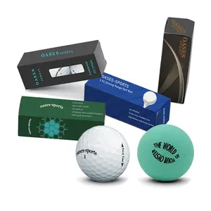 Logo Kustom 3 Pak Kotak Lengan Kontrol Perasaan Bola Golf Tur Uretan