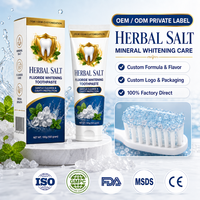 Dentifrice blanchissant au fluorure d'herbes, OEM ODM, marque privée, soin minéral, protection contre les caries, vente en gros, fournisseur d'usine