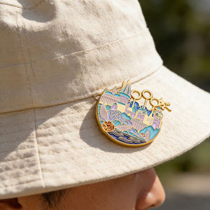 <span class=keywords><strong>Broche</strong></span> décorative <span class=keywords><strong>de</strong></span> château fantastique, épingles en émail <span class=keywords><strong>de</strong></span> dessin animé, <span class=keywords><strong>broche</strong></span> en alliage <span class=keywords><strong>de</strong></span> zinc, acier inoxydable, métal, pour vêtements, chapeau, casquette, décoration - Product Image 3