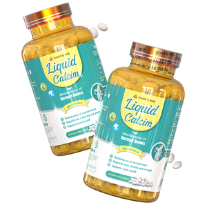 Cápsulas Blandas de Carbonato de Calcio Líquido y Vitamina D3 de Gran Capacidad OEM para Uso Familiar, 400 Cápsulas Blandas Listas para Envío - Product Image 1