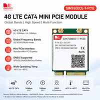 Módulo SIMCOM SIM7600CE-T-PCIE 4G LTE Mini PCIe de Alta Velocidad y Largo Alcance con GPS GNSS para Aplicaciones IoT M2M