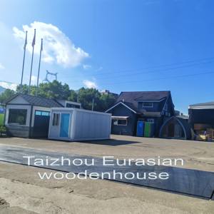 บ้านวิลล่าไม้ทรงสี่เหลี่ยมผืนผ้าขายตรงจากโรงงานหรูหรา สำหรับบ้านพักตากอากาศ บ้านหลังเล็ก บ้านสวน บ้านพักตากอากาศแบบลอฟท์ โครงสร้างสำเร็จรูป ประหยัดพลังงาน - Product Image 4