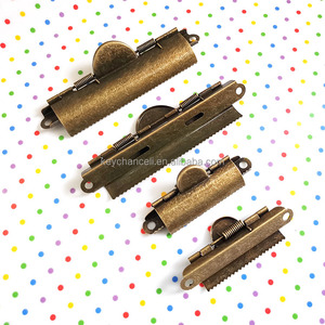 Vieux Vintage 70mm 110mm Antique Laiton Bronze Multitooth Binder Clip Métal Denté Presse-papiers Clip Restaurant Menus Dent Clamp - Product Image 3
