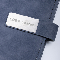 Carnet de notes A5 personnalisable en cuir PU souple de qualité supérieure avec fermeture magnétique métallique pour réunions de bureau ou cadeau d'entreprise