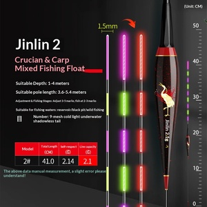 Flotador <span class=keywords><strong>de</strong></span> Pesca Electrónico Luminoso Vertical que Cambia <span class=keywords><strong>de</strong></span> Color con Efecto <span class=keywords><strong>de</strong></span> Sombra <span class=keywords><strong>de</strong></span> Agua <span class=keywords><strong>para</strong></span> Uso Diurno/Nocturno, Flotador <span class=keywords><strong>de</strong></span> Pesca Nocturna <span class=keywords><strong>de</strong></span> Doble Uso - Product Image 6