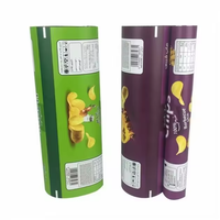 Film d'emballage laminé imprimé sur mesure, résistant à l'humidité, pour les chips de pommes de terre, pour machine d'emballage VFFS