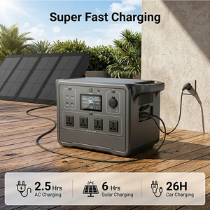 Générateur UPS 150W 350W 700W 1200W 2400W 3600W, batterie au lithium Lifepo4 solaire, station d'alimentation portable avec panneaux solaires - Product Image 3