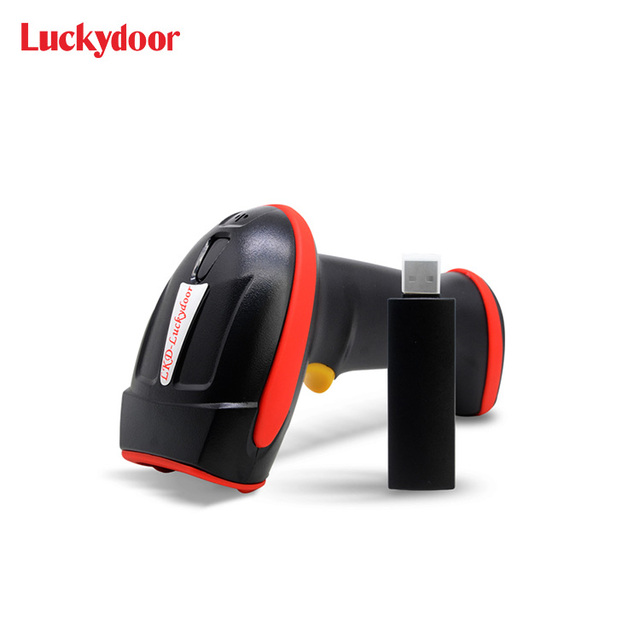 Factory Portable 1D Laser Barcode Scanner Gun Wireless USB Inventory Reading for Warehouses in Stock
