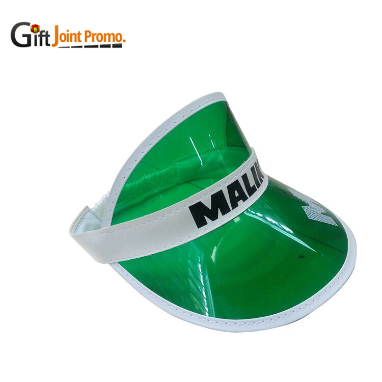 Оптовая продажа, уличная шляпа с козырьком, цветные солнцезащитные шляпы из ПВХ, пластиковая пляжная шляпа для тенниса