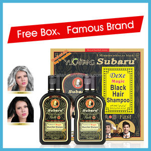 Shampoo colorant capillaire <span class=keywords><strong>noir</strong></span> DEXE Subaru, à base de plantes, effet rapide et magique, pour homme et femme, usage domestique, fabriqué en Chine. - Product Image 4