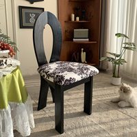Chaise de salle à manger en teck nordique de style rétro français, dossier incurvé en forme de sirène, design écologique pour la maison, l'hôtel, les salons et les salles à manger