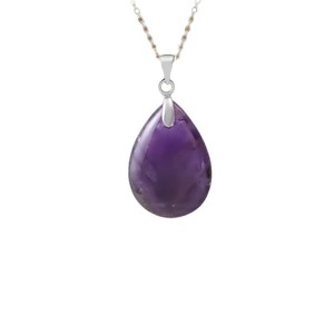 Collana con Ciondolo a Goccia in Pietra Naturale, Gioiello in Pietra Lucidata, Versatile Stile Croce, Fiocco, Coda di Pesce, <span class=keywords><strong>Cuore</strong></span> - Product Image 5