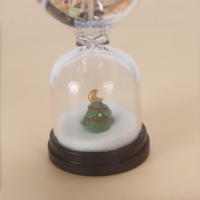 Reloj de Arena de Cuentas de Vidrio Hechas a Mano Estilo Art Deco con Diseño de Santa Claus y Árbol para Decoración Navideña del Hogar