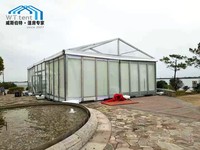 Tentes de réception en alliage d'aluminium 6x12m, 6x15m, 6x18m, imperméables, pour camping et événements, matériel de location extérieur