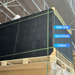 Bảng điều khiển năng lượng mặt trời hai mặt mono 100W 200W 240W <span class=keywords><strong>250W</strong></span> 300W 330W 380W 400W 430W 450W 455W đầy đủ màu đen de 500W 48V 540W 550W 545W giá - Product Image 1