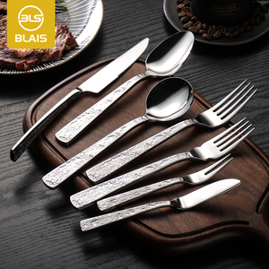 Sang trọng thép không gỉ 304 thiết lập dao kéo bơ dao cá dao và Ngã Ba cho nhà hàng bên sử dụng - Product Image 1