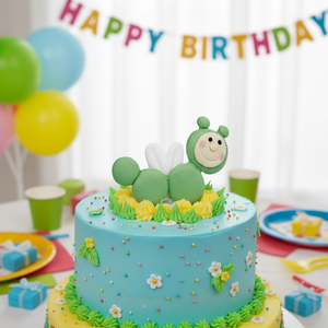 Accessori per Decorazione Torte a Tema Caterpillar Verde - Product Image 3