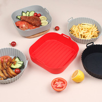 Plaque de cuisson pliable et réutilisable en silicone multi-usages pour friteuse à air et grill, idéale pour la cuisine domestique