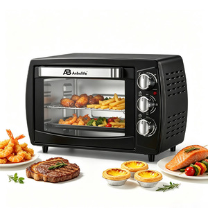 Forno Anbolife 18L con 4 Livelli di Regolazione, Elementi Riscaldanti, Piastra Interna Zincata, Doppio Vetro, Fornello Multifunzione e <span class=keywords><strong>Friggitrice</strong></span> <span class=keywords><strong>ad</strong></span> <span class=keywords><strong>Aria</strong></span> - Product Image 1