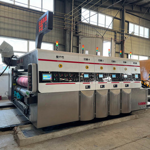 Máy làm hộp carton flexo 2 3 4 màu máy in các tông sóng máy in slotter máy in carton - Product Image 5