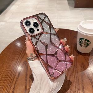 Funda de teléfono <span class=keywords><strong>IVANHOE</strong></span> con brillantina para chicas, compatible con iPhone 15 14 13 12 11 Pro Max Plus, cubierta de TPU suave con efecto mármol y absorción de impactos. - Product Image 6
