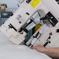 Machine à bordure de matelas semi-automatique haute vitesse XIDENGBAO WB-3A, têtes Singer 300U, point de chaînette, contrôlée par PLC, 380V, 16-18 pièces/HEURE
