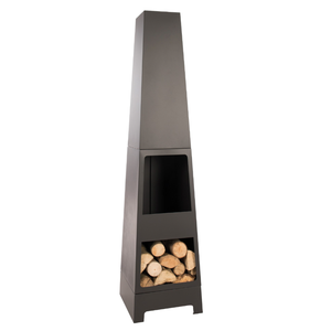 New Design <strong>Tall</strong> <strong>Outdoor</strong> <strong>Fireplace</strong> Chimney Wood Burning Tower Shape Chimenea Para Patio with Log Grate for <strong>Outdoor</strong> - Product Image 4