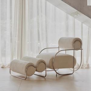 Antikes <span class=keywords><strong>Bauhaus</strong></span> Wave <span class=keywords><strong>Lounge</strong></span> Chair Stoff Designer Lazy <span class=keywords><strong>Sofa</strong></span> für Wohnzimmer New Home Mall Hotel-Blogger empfohlen - Product Image 6