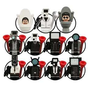 Skibidi Toilet Man Speaker Tv Mensen Monitor Bouwstenen Set Games Voor Kinderen Mini Speelgoed Figuren