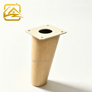 Premium Wood <b>Sofa</b> <b>Legs</b> Silent Nonslip Metal Furniture <b>Legs</b> Wooden Furniture <b>Leg</b> Wood-Grain Color Iron <b>Legs</b> - Product Image 1