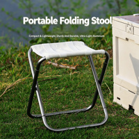 Tabouret pliant portable en alliage d'aluminium de haute qualité, mini-banc ultraléger pour voyage, pique-nique en plein air, chaise de plage