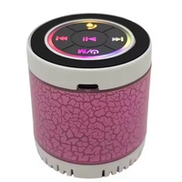 Lecteur MP3 stéréo portable, radio FM, mini haut-parleur sans fil BT, LED RGB, mains libres, fente pour carte TF, home cinéma, téléphone portable