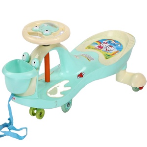 <span class=keywords><strong>Happy</strong></span> Outdoor Venta caliente Baby Twist Swing Car con luces de música PU <span class=keywords><strong>Wheels</strong></span> Ride Kids 2 4 Years Vehículo de ejercicio con control remoto - Product Image 1