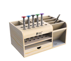 ToolGuide di Legno Scatola di Immagazzinaggio Cacciavite Pinzetta Holder per il Telefono Mobile Strumenti di Riparazione delle Parti - Product Image 5