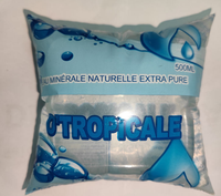 Film en rouleau pour emballage de sachets d'eau en plastique LDPE 330ml 500ml, personnalisable pour l'impression, pour sachets d'eau pure