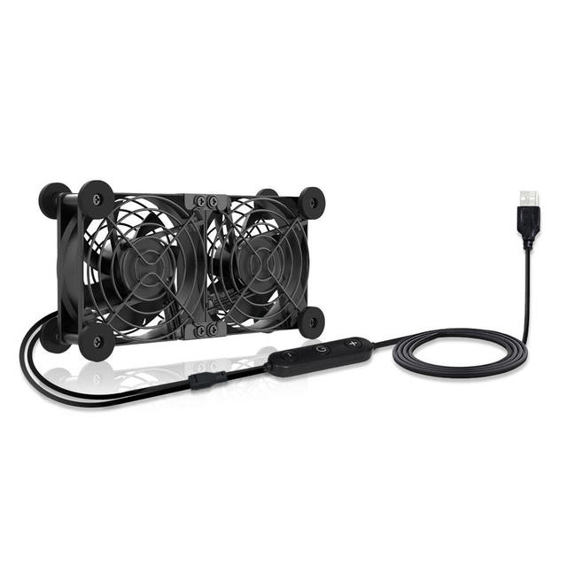 Yilimy U10D8025TJ-2L Electric OEM/ODM Plastic PC Case Cooler USB 5V 80x80x25mm 2600RPM Axial Flow Silent Dual Ball Fan Speed