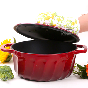 Gran oferta, cocina casera personalizada, cocina de hierro fundido esmaltado multicolor, Horno Holandés, olla, cazuela, utensilios de cocina - Product Image 3