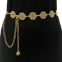 Longue ceinture ajustable pour femme, bijoux pour robes, jeans et pantalons, chaîne de taille en métal multicouche, bijoux pour femmes