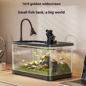 Premium Nieuwe Ecologische <span class=keywords><strong>Aquarium</strong></span> Klein <span class=keywords><strong>Aquarium</strong></span> Voor Schildpadden Houden Decoratieve <span class=keywords><strong>Aquarium</strong></span> Geschikt Voor Woonkamer - Product Image 3