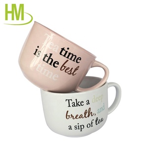 Tasse <span class=keywords><strong>à</strong></span> soupe en céramique émaillée 22oz Big Jumbo avec impression de logo personnalisé en couleur populaire pour la rentrée des classes - Product Image 4