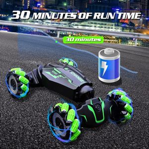 Ept 2.4G 1:16 đôi bên tốc độ cao điều khiển từ xa Xe Trôi Dạt Xoắn diễn viên đóng thế xe đồng hồ điều khiển tay cử chỉ RC xe - Product Image 6