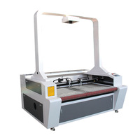 Machine de découpe laser 1610 CO2 multi-têtes à alimentation automatique avec caméra CCD, refroidissement par eau 100W, rails de guidage Hiwin pour cuir et bois