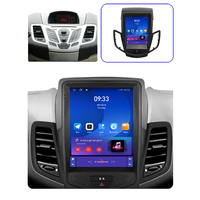 Lecteur vidéo de voiture de style Tesla 9,7 pouces pour Ford Fiesta 2009-2014, navigation GPS intégrée, DSP, CarPlay, autoradio Android, unité principale