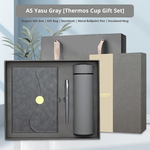 Coffret Cadeau de Luxe Personnalisable <span class=keywords><strong>pour</strong></span> Promotion d'Entreprise - Carnet, Tasse Thermos, <span class=keywords><strong>Stylo</strong></span>, Bouteille - Boîte Cadeau - Product Image 4