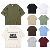 T-shirt unisexe à manches courtes, 260 GSM, 100 % coton, surdimensionné, grande taille, personnalisable, respirant, écologique, pour hommes et femmes, décontracté