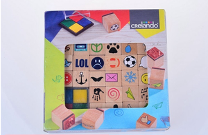 Ensemble de timbres en bois 2025 beaux timbres artisanaux d'impression en caoutchouc en bois personnalisés - Product Image 2