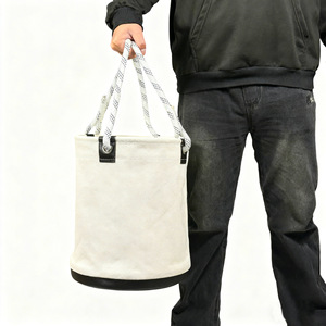 Xinzhi Penggong Round Tool Storage Bag Large Capacity Thickened Canvas Tote Bag Garden Plumbing Outdoor Use - Product Image 3