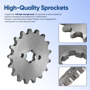 Pignon avant 428 17T 17mm pour VTT et <span class=keywords><strong>Quad</strong></span> <span class=keywords><strong>50</strong></span>-160cc TaoTao Roketa Coolster Sunl Lifan Zongshen <span class=keywords><strong>Apollo</strong></span> – Vente directe usine - Product Image 4