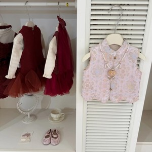 Tongxingyuan Traditional Chinese Style Vest With Skirt For Baby Girls Winter Fleece Lined Party Outfit - Product Image 2