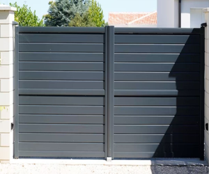<span class=keywords><strong>Portail</strong></span> <span class=keywords><strong>battant</strong></span> électrique de luxe en aluminium à double ouverture pour entrée de villa/jardin, avec caractéristiques écologiques et résistantes aux intempéries - Product Image 6